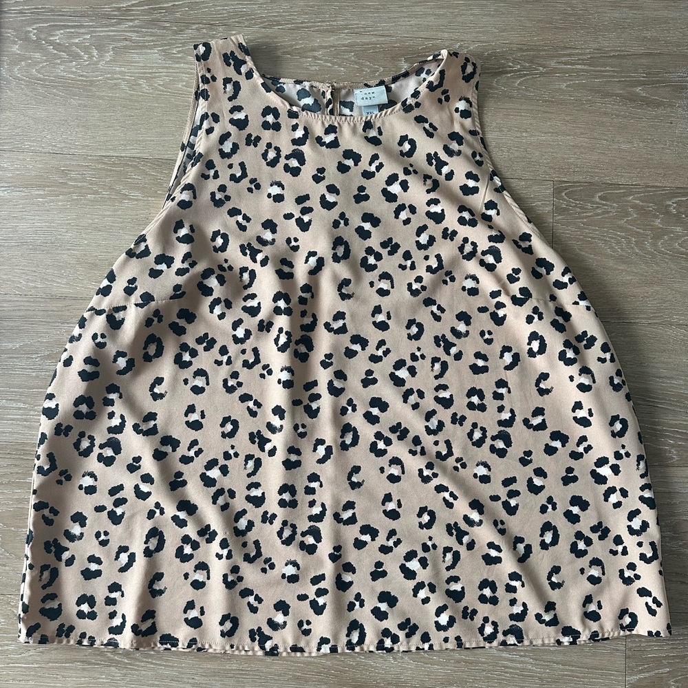Xxl A New Day leopard print tank blouse